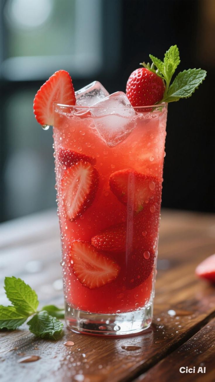 Strawberry Blush Fizz